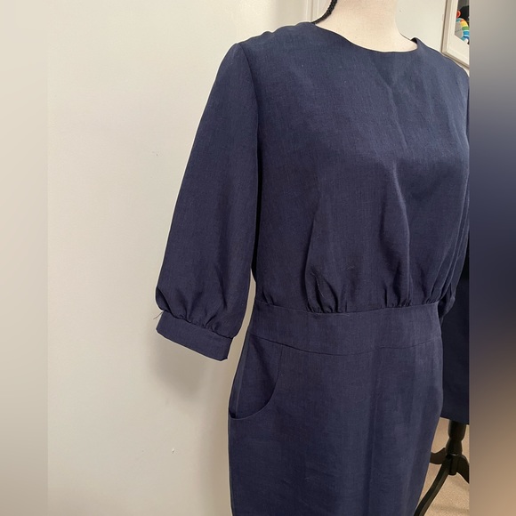 Rebecca Tatti Blue Denim Colored Office Dress - Picture 2 of 10